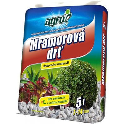 AGRO CS AGRO Mramorová drť 7 - 14 mm 5 l – Hledejceny.cz