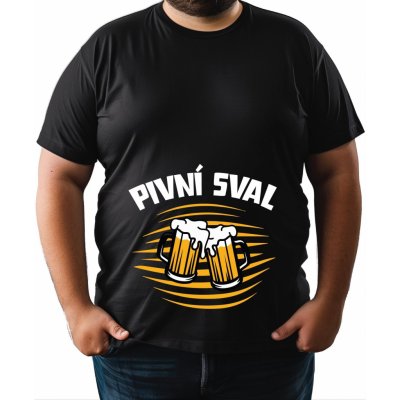 Fajntričko Pivní tričko Pivní sval černá – Zboží Dáma