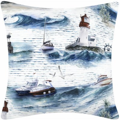 Darré Perkálový bavlna Volání moře GOTS 40 x 40 cm – Sleviste.cz