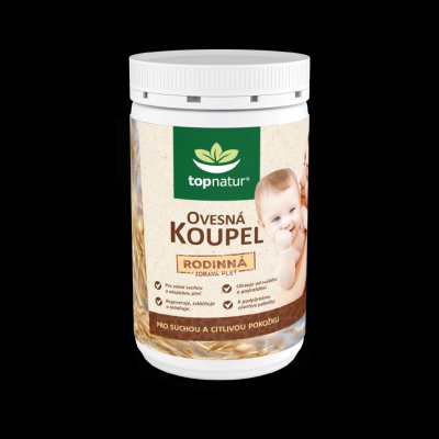 Topnatur Ovesná koupel Natural 350 g