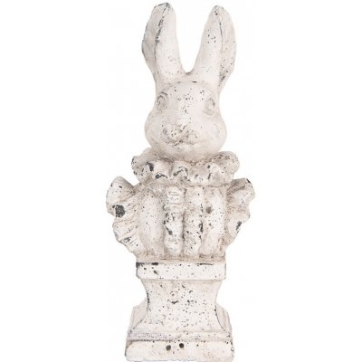 Bílá antik cementová busta králík 11*8*24 cm – Hledejceny.cz
