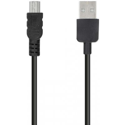 Kabel USB - Mini USB 2 metry black (navi / kamera) – Zboží Mobilmania