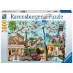 RAVENSBURGER Velkoměsta koláž 5000 dílků – Zboží Dáma