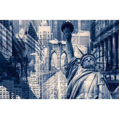 Dimex MS-5-2981 Vliesová fototapeta New York koláž rozměry 375 x 250 cm – Zboží Mobilmania