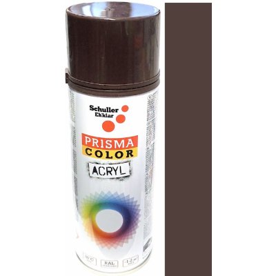 Schuller Eh'klar Prisma Color 91038 RAL 8016 Sprej hnědý lesklý 400 ml, odstín barva mahagonově hnědá