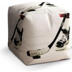 Sablio Taburet Kostka Lední hokej: 40x40x40 cm – Hledejceny.cz