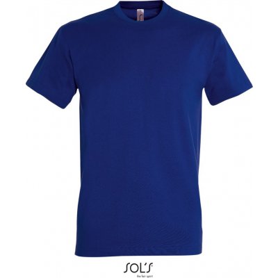 SOL'S pánské tričko z těžké bavlny Imperial indigo Modrá