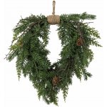 Bloomingville Umělý věnec Pine Heart Green, zelená barva – Zboží Dáma