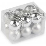 Prima-obchod Vánoční baňky Ø20 mm barva 2 stříbrná – Zboží Dáma