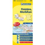 Finistere Morbihan Francie mapa 1:150 000 MICHELIN – Hledejceny.cz