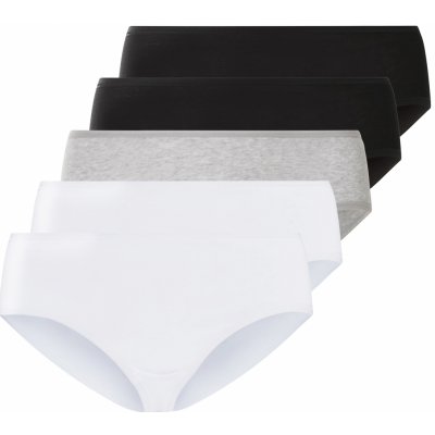 esmara Dámské kalhotky 5 kusů černá šedá bílá – Zboží Mobilmania