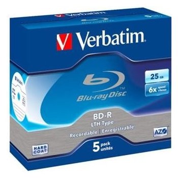 Verbatim BD-R 25GB 6x, jewel, 5ks (43753)