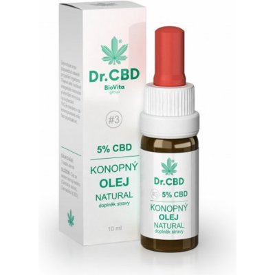 Dr.CBD 5% CBD konopný BIO olej 10 ml – Zbozi.Blesk.cz