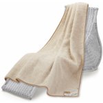 Wooline Hřejivá Merino vlněná deka Thumbled béžová 140x200 – Zboží Mobilmania