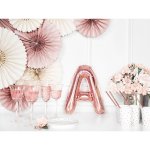 PartyDeco Fóliové písmeno A růžově zlaté 35 cm – Hledejceny.cz
