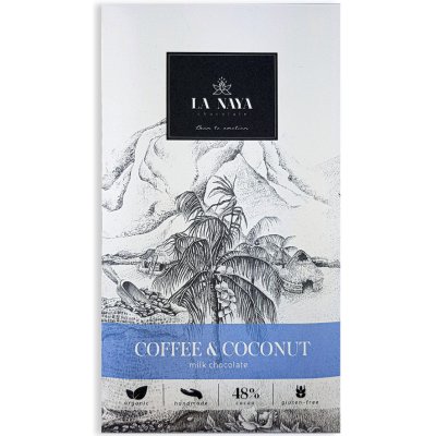 LA NAYA 48% mléčná čokoláda COFFEE & COCONUT 80 g