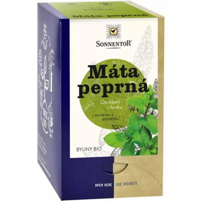 Sonnentor Máta peprná byliny bio 18 sáčků 18 g