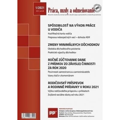 Práca, mzdy a odmeňovanie 1/2021 - Eurokódex – Hledejceny.cz