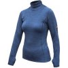 Dámské sportovní tričko SENSOR MERINO BOLD dámské triko roll neck dl.rukáv cool blue