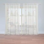 Záclony Barevná srdíčka na béžové: 2 ks - 150x250 cm - Sablio – Hledejceny.cz