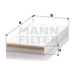 Filtr, vzduch v interiéru MANN-FILTER CU 50 102 – Hledejceny.cz