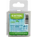 EXTOL ENERGY AAA 1000mAh 4ks 42060 – Zboží Živě