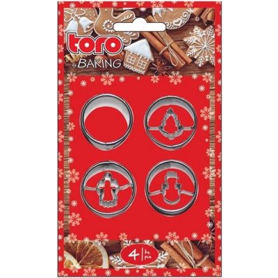TORO Sada vykrajovátek Vánoční 4 ks 4 cm – Sleviste.cz