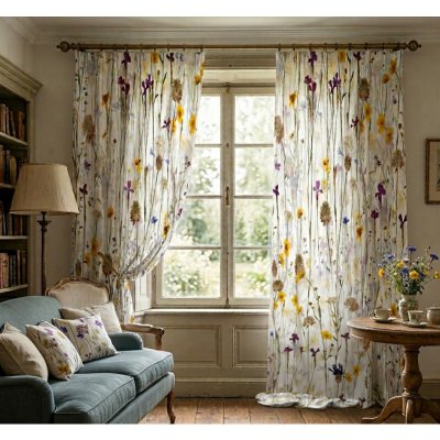 Závěs dekorační nebo látka, Soft Louka, 150 cm 150 cm – Hledejceny.cz