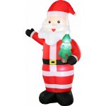 Outsunny Nafukovací Santa Claus 2,43 m | červený – Hledejceny.cz