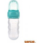 Canpol babies silikonová krmící síťka s nádobou modrá – Zboží Dáma