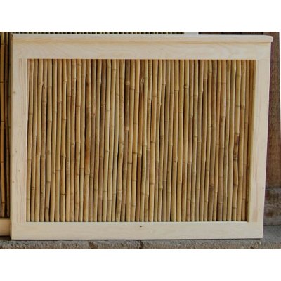 DŘEVĚNÝ PLOT rám s bambusovým výpletem - Bambusová rohož v rámu od 3 460 Kč  - Heureka.cz