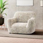 GA.I.CO bielastický potah na křeslo Gloria béžový 60 - 110 cm – Sleviste.cz