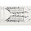 Sada samolepek Babetta - bílá