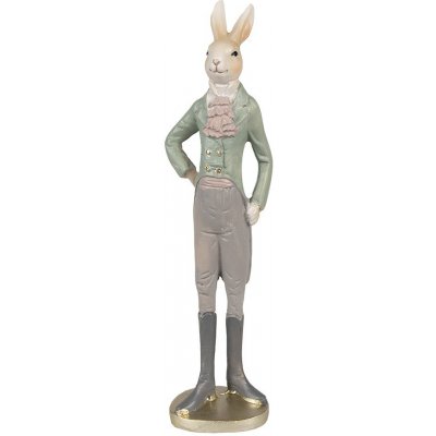Dekorace králík elegán v zeleném fraku 11*8*40 cm – Hledejceny.cz