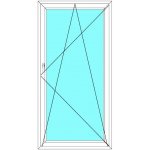 Aluplast Balkónové dveře Ideal 4000 Jednokřídlé Otevírací a Sklopné Bílá - Bílá 90 x 200 cm – Hledejceny.cz