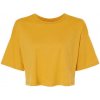 Dámská Trička Bella Dámský crop top BL6482 Mustard