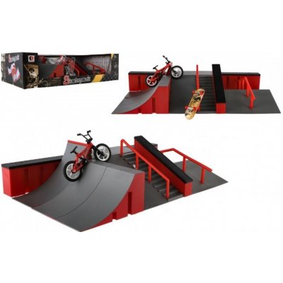 Teddies Skatepark rampy kolo prstové skateboard prstový plast v krabici 44x12x25cm – Zboží Dáma