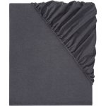 Livarno Home Napínací prostěradlo z jemného flanelu 180-200x200 tmavě šedé – Zboží Dáma