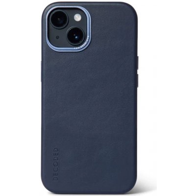 Pouzdro Decoded Leather Backcover MagSafe iPhone 14 Plus - Navy