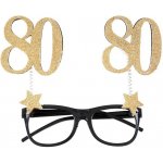 Santex Brýle na oslavu narozenin glitrové "80let"
