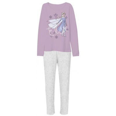Disney Frozen Dětské pyžamo fialová šedá Ledové království Lilac Šedý melír – Zbozi.Blesk.cz