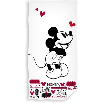 Carbotex · Plážová osuška Zamilovaný Mickey Mouse - Disney 70 x 140 cm od  269 Kč - Heureka.cz