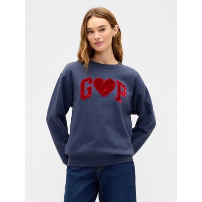 GAP Oversize mikina s logem Tmavě modrá – Sleviste.cz