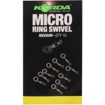 Korda Obratlík s kroužkem Micro Ring Swivel medium 10ks – Zboží Mobilmania