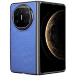 Textury plastový kryt s umělou kůží na Huawei Mate X6 - modrý – Sleviste.cz