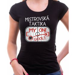 Fajntričko Vtipné tričko Mistrovská taktika černá