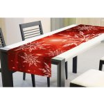 Dimex Vánoční běhoun Sněhové vločky TS V03 červená 40x140cm – Zboží Dáma