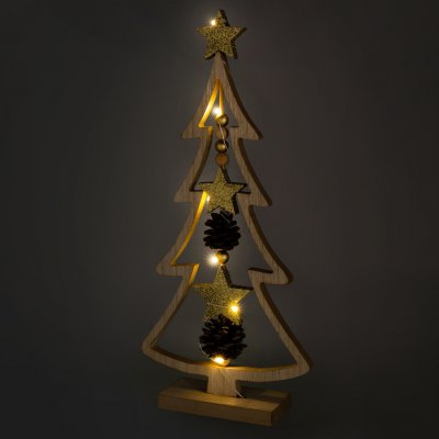 Retlux RXL 314 Vánoční osvětlení strom dřevěný 7LED WW
