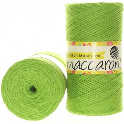 Maccaroni Cotton Macrame jarní zeleň 20_604 – Sleviste.cz