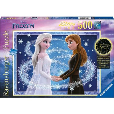 RAVENSBURGER Svítící Ledové království: Sestry Anna a Elsa 500 dílků